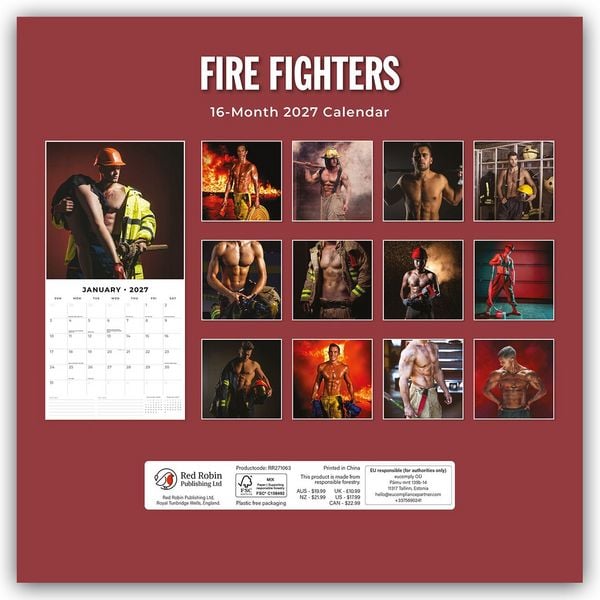 Produktbild: Fire Fighters &ndash; Feuerwehrm&auml;nner 2027 &ndash; 16-Monatskalender