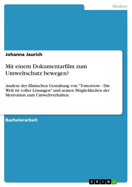 Produktbild: Mit einem Dokumentarfilm zum Umweltschutz bewegen?