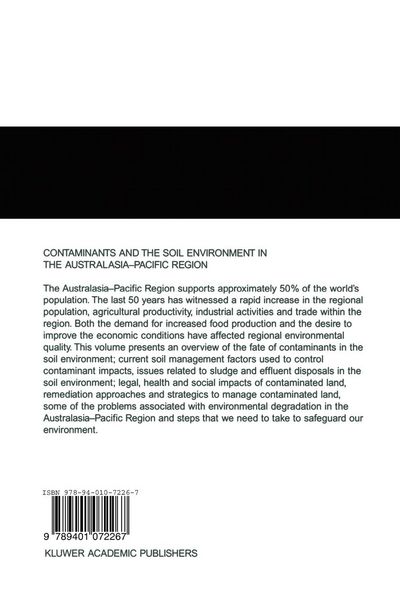 Produktbild: Contaminants and the Soil Environment in the Australasia-Pacific Region