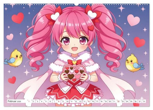 Produktbild: Kawaii Traumwelten (Wandkalender 2026 DIN A2 quer), CALVENDO Monatskalender