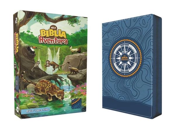 Produktbild: Nbla, Biblia Aventura, Interior a Color, Leathersoft, Azul, Con Cierre, Comfort Print