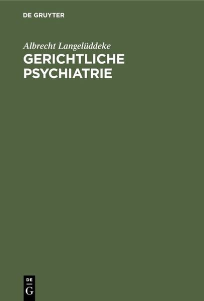 Produktbild: Gerichtliche Psychiatrie
