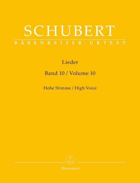 Produktbild: Lieder, Band 10 f&uuml;r hohe Stimme