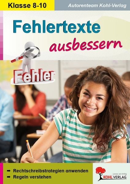 Produktbild: Fehlertexte ausbessern / Klasse 8-10