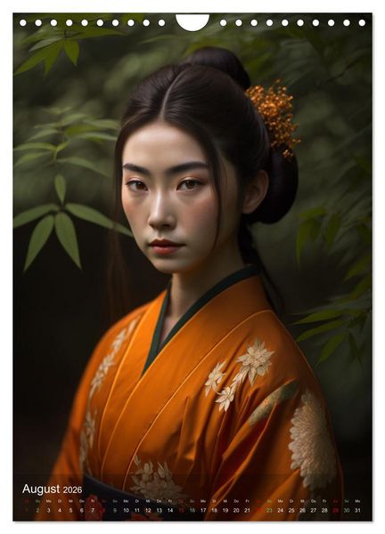 Produktbild: Wundersch&ouml;ne Portraits Japanischer Geishas (Wandkalender 2026 DIN A4 hoch), CALVENDO Monatskalender