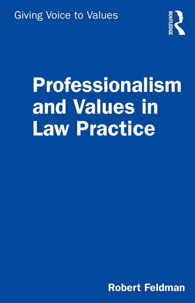 Produktbild: Professionalism and Values in Law Practice