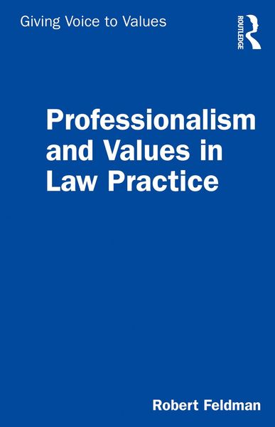 Produktbild: Professionalism and Values in Law Practice