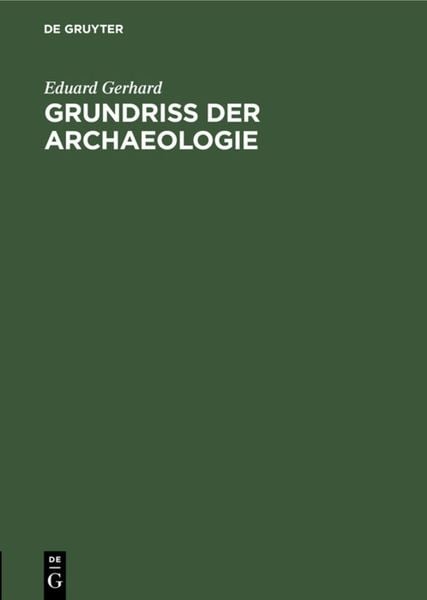 Produktbild: Grundriss der Archaeologie