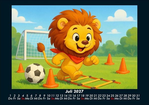 Produktbild: Buschi und das Fu&szlig;balljahr 2027 Fotokalender DIN A5