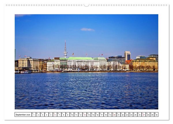 Produktbild: Hamburg sehen, f&uuml;hlen und lieben (hochwertiger Premium Wandkalender 2026 DIN A2 quer), Kunstdruck in Hochglanz