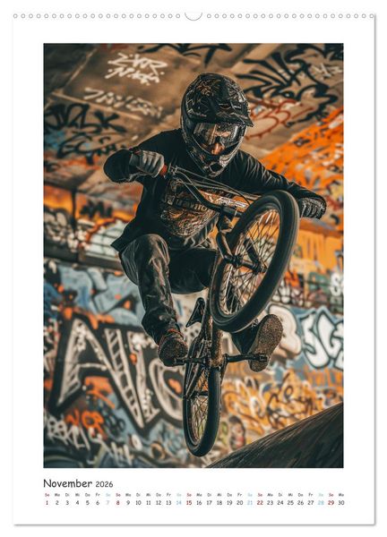 Produktbild: BMX Action (Wandkalender 2026 DIN A2 hoch), CALVENDO Monatskalender