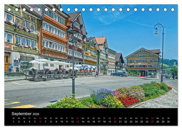Produktbild: Von Schaffhausen zum S&auml;ntis (Tischkalender 2026 DIN A5 quer), CALVENDO Monatskalender