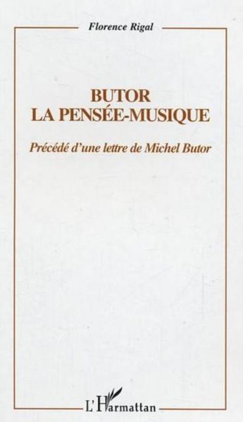 Produktbild: Butor: pensee-musique precede d'une lettre de michel butor
