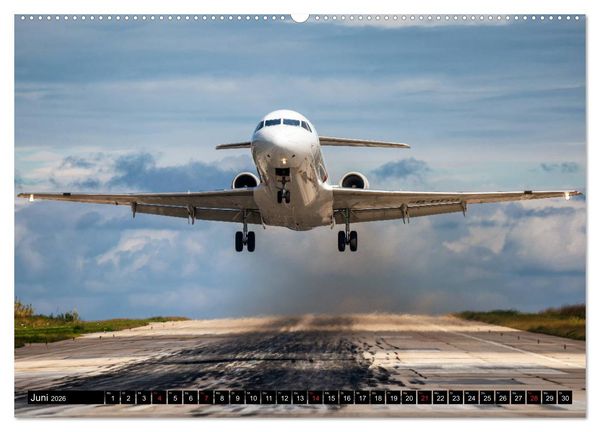 Produktbild: Flugzeugkalender 2026 (hochwertiger Premium Wandkalender 2026 DIN A2 quer), Kunstdruck in Hochglanz