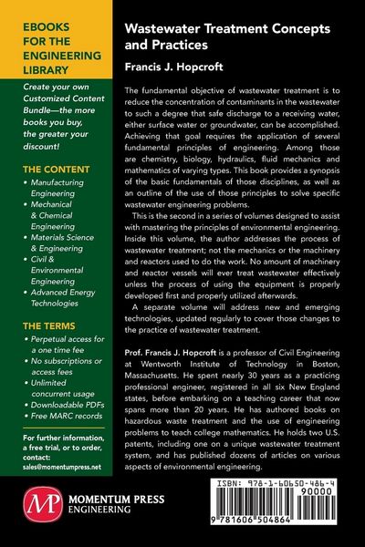 Produktbild: Wastewater Treatment Concepts and Practices
