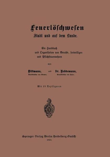 Produktbild: Das Feuerl&ouml;schwesen in der Stadt und auf dem Lande