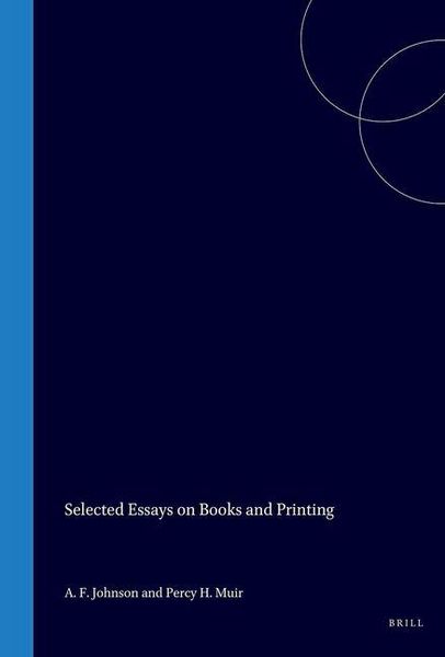 Produktbild: Selected Essays on Books and Printing