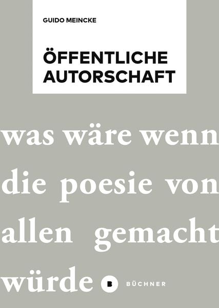 Produktbild: &Ouml;ffentliche Autorschaft
