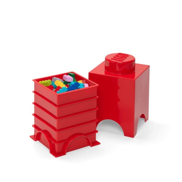 Produktbild: LEGO&reg; Aufbewahrungsstein 1 Noppe Rot