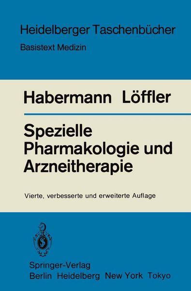 Produktbild: Spezielle Pharmakologie und Arzneitherapie
