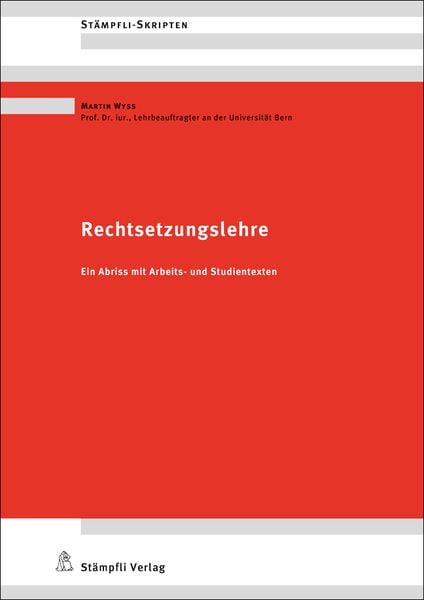 Produktbild: Rechtsetzungslehre