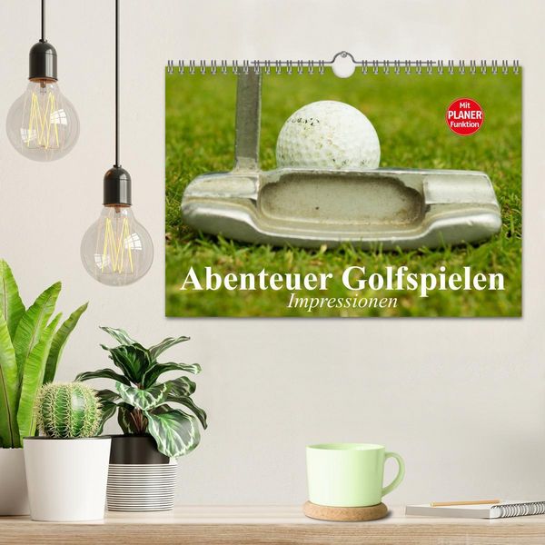 Produktbild: Abenteuer Golfspielen. Impressionen (Wandkalender 2026 DIN A4 quer), CALVENDO Monatskalender