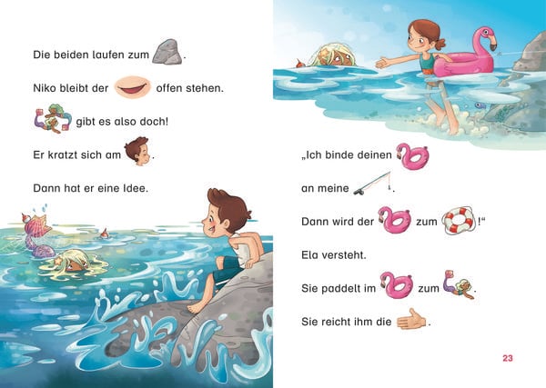 Duden Leseprofi – Mit Bildern lesen lernen: Abenteuer mit dem Meermädchen