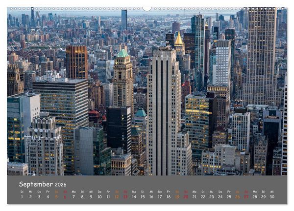 Produktbild: Faszination New York (hochwertiger Premium Wandkalender 2026 DIN A2 quer), Kunstdruck in Hochglanz