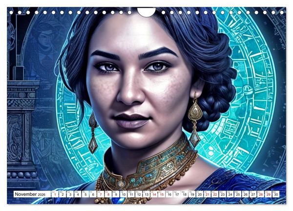Produktbild: The Muse Moira in Twelve Facets (Wall Calendar 2026 DIN A4 landscape), CALVENDO 12 Month Wall Calendar