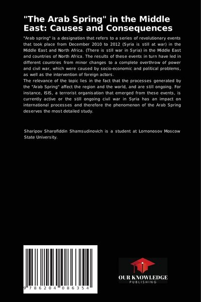 Produktbild: "The Arab Spring" in the Middle East: Causes and Consequences