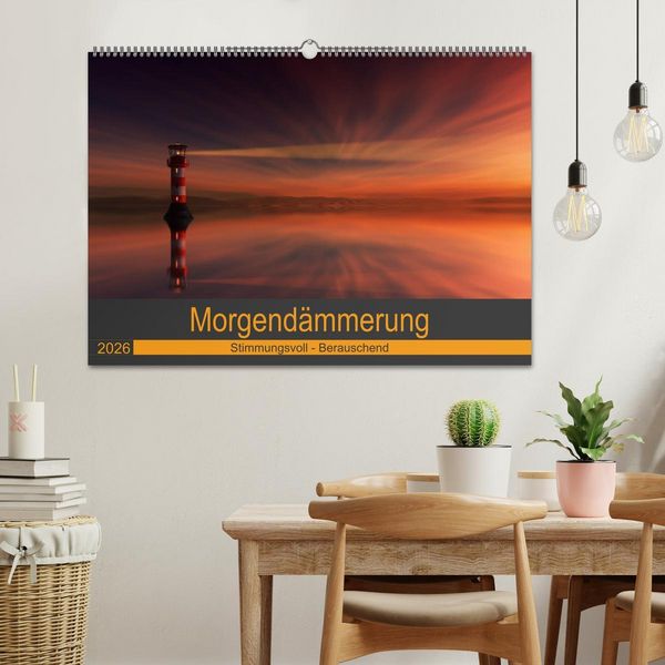 Produktbild: Morgend&auml;mmerung (Wandkalender 2026 DIN A2 quer), CALVENDO Monatskalender