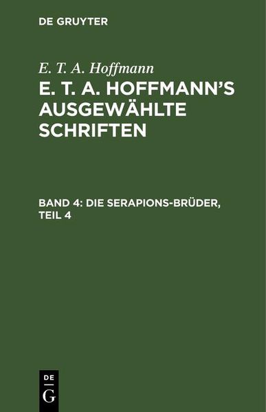 Produktbild: Die Serapions-Br&uuml;der, Teil 4