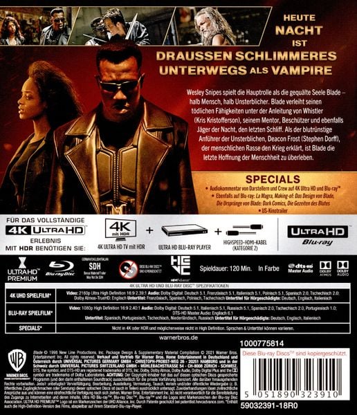 Produktbild: Blade (4K Ultra HD) (+ Blu-ray 2D)