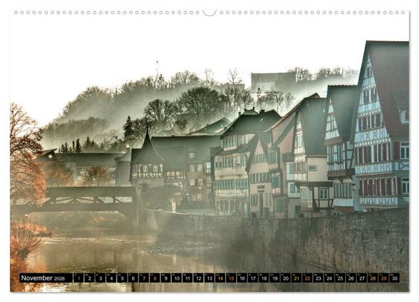 Produktbild: Facettenreiches Fachwerk (hochwertiger Premium Wandkalender 2026 DIN A2 quer), Kunstdruck in Hochglanz
