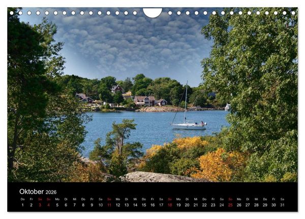 Produktbild: S&uuml;dschwedens Sch&auml;renk&uuml;ste (Wandkalender 2026 DIN A4 quer), CALVENDO Monatskalender