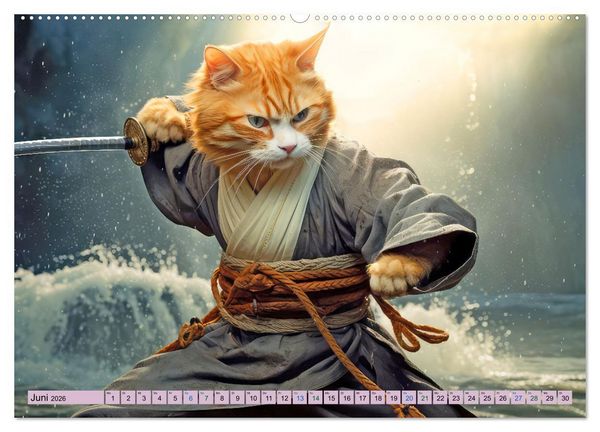 Produktbild: Ginger - Samtpfotiger Abenteurer (Wandkalender 2026 DIN A2 quer), CALVENDO Monatskalender