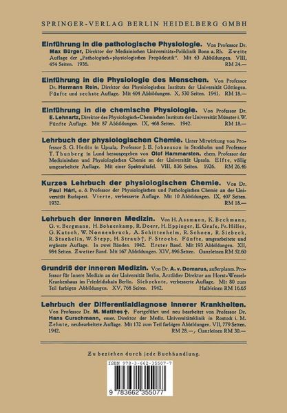 Produktbild: Grundz&uuml;ge der Pathologischen Physiologie