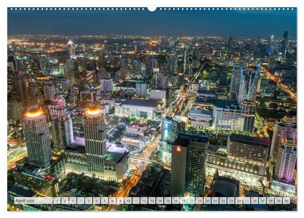 Produktbild: Skylines weltweit (Wandkalender 2026 DIN A2 quer), CALVENDO Monatskalender