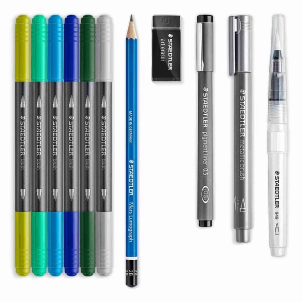 Produktbild: STAEDTLER Schreib- und Zeichbedarf Handlettering Aquarell Set, 11er Set