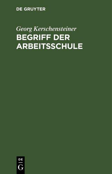 Produktbild: Begriff der Arbeitsschule
