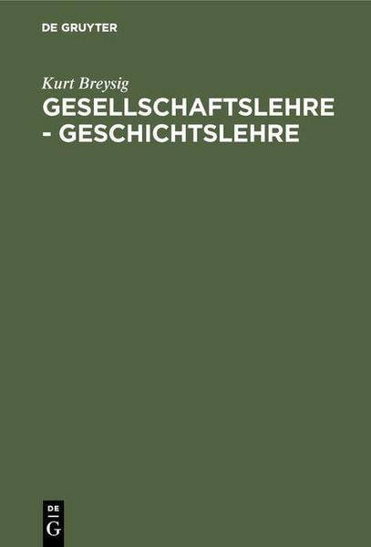 Produktbild: Gesellschaftslehre - Geschichtslehre