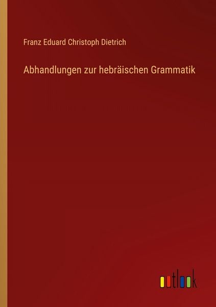 Produktbild: Abhandlungen zur hebr&auml;ischen Grammatik