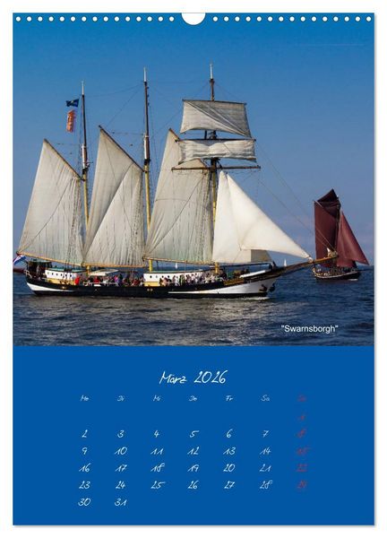 Produktbild: Unter Segeln (Wandkalender 2026 DIN A3 hoch), CALVENDO Monatskalender