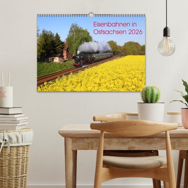 Produktbild: Eisenbahnen in Ostsachsen 2026 (Wandkalender 2026 DIN A3 quer), CALVENDO Monatskalender