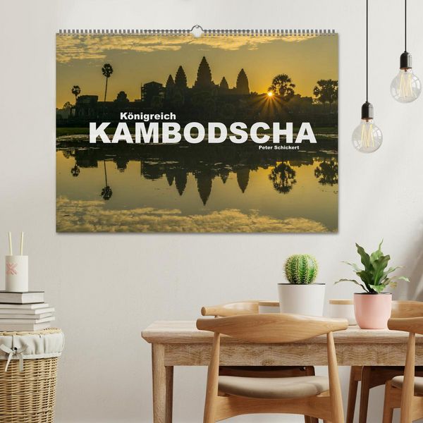Produktbild: K&ouml;nigreich Kambodscha (Wandkalender 2026 DIN A2 quer), CALVENDO Monatskalender