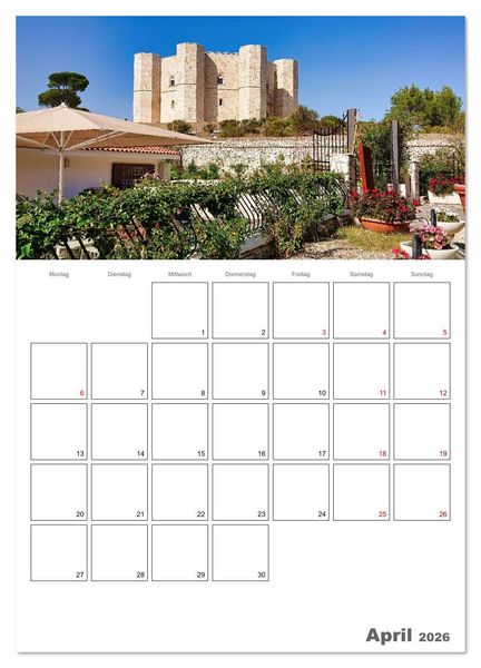 Produktbild: Faszinierendes Apulien (Wandkalender 2026 DIN A4 hoch), CALVENDO Monatskalender