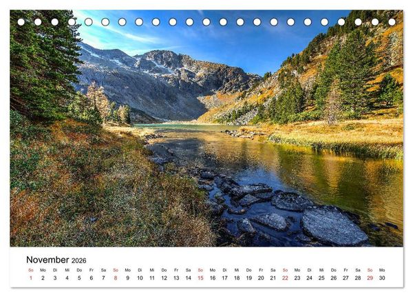 Produktbild: Herrliche Berglandschaften - Impressionen aus &Ouml;sterreich und Bayern (Tischkalender 2026 DIN A5 quer), CALVENDO Monatskalender