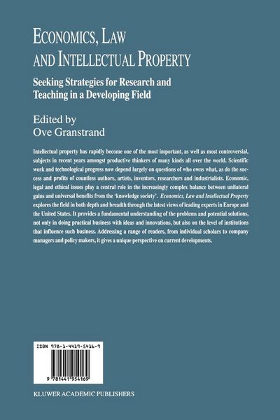 Produktbild: Economics, Law and Intellectual Property