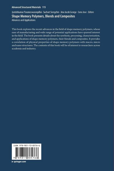 Produktbild: Shape Memory Polymers, Blends and Composites
