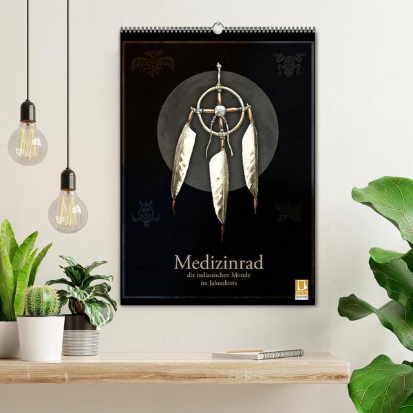 Produktbild: Medizinrad - die indianischen Monde im Jahreskreis (Wandkalender 2026 DIN A2 hoch), CALVENDO Monatskalender